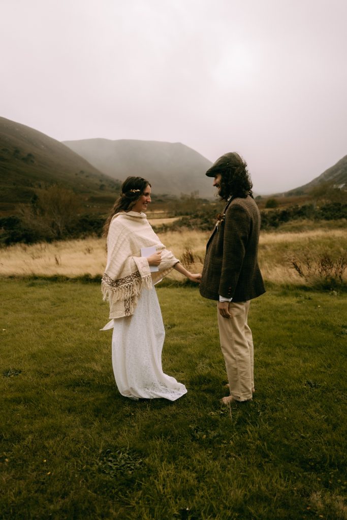 first look before scottish elopement at alladale widnerness reserve in Scotland - Scotland Photographer cost